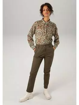 Тканевые брюки Aniston, хаки