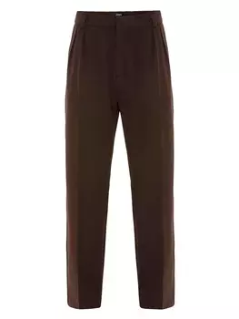 Тканевые брюки Antioch Regular Pleat-Front Pants, коричневый