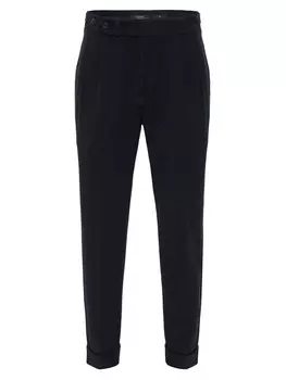 Тканевые брюки Antioch Regular Pleat-Front Pants, темно-синий