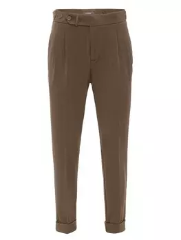 Тканевые брюки Antioch Tapered Pleated Pants Conakry, темно-коричневый