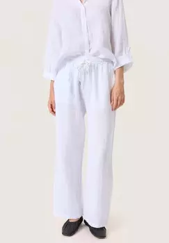 Тканевые брюки AURAN Soaked in Luxury, кремовый