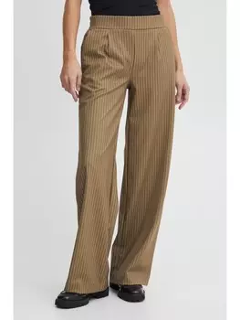 Тканевые брюки b.young Stoffhose BYRIZETTA WIDE PANTS - 20812821 Stoffhose mit Nadelstriefen, коричневый