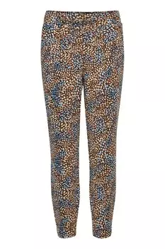 Тканевые брюки b.young Tapered Pants Rizetta, цвет beige/blue/brown