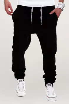 Тканевые брюки behype Chino LUKE, черный