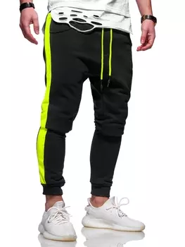 Тканевые брюки behype Sweat MPDANAY, цвет Schwarz Neon