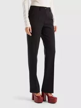 Тканевые брюки Benetton, черный