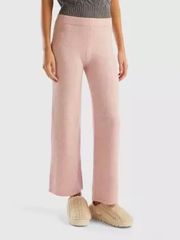 Тканевые брюки Benetton, розовый
