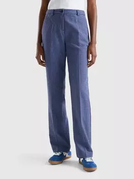 Тканевые брюки Benetton, синий