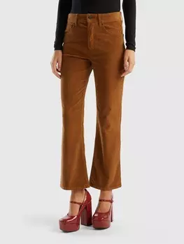 Тканевые брюки Benetton, светло-коричневый