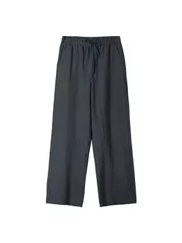 Тканевые брюки Bershka Loose fit Pants, графитовый