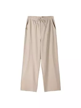 Тканевые брюки Bershka Loose fit Pants, песочный