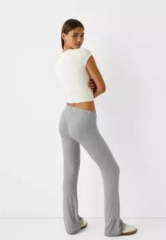 Тканевые брюки Bershka, пестрый серый