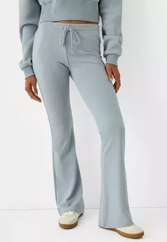 Тканевые брюки Bershka, светло-голубой