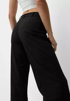 Тканевые брюки Bershka, темно-синий