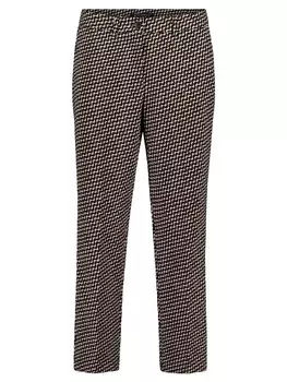 Тканевые брюки Betty Barclay Businesshose mit Bgelfalte, цвет Schwarz/Beige