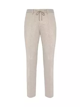 Тканевые брюки Boggi Milano Slim fit Pants, бежевый