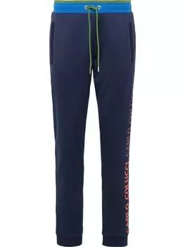 Тканевые брюки Carlo Colucci Tapered Pants Carlotto, темно-синий