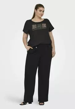 Тканевые брюки CARSANIA BUTTON ONLY Carmakoma, черный