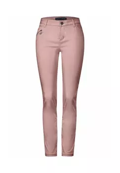 Тканевые брюки CASUAL FIT Street One, светло-розовый