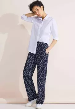 Тканевые брюки CASUAL FIT Street One, темно-синий
