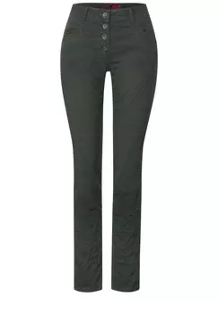 Тканевые брюки CECIL Regular Pants, темно-зеленый