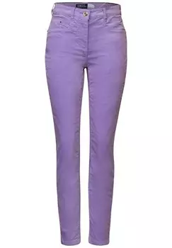 Тканевые брюки CECIL Slim fit Pants, фиолетовый