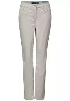 Тканевые брюки CECIL Slim fit Pants, серый