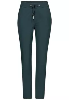 Тканевые брюки CECIL Slim fit Pants, темно-зеленый