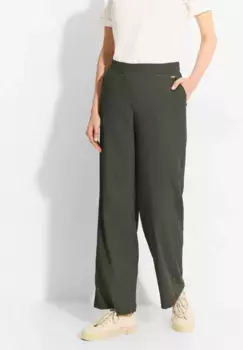 Тканевые брюки Cecil свободного кроя, хаки