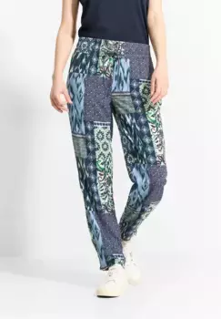 Тканевые брюки Cecil свободного кроя, синий