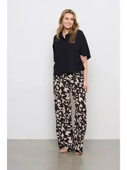 Тканевые брюки &Co Woman Julie, цвет schwarz/creme