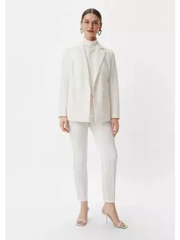 Тканевые брюки comma, белый