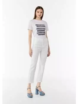 Тканевые брюки comma CI, белый