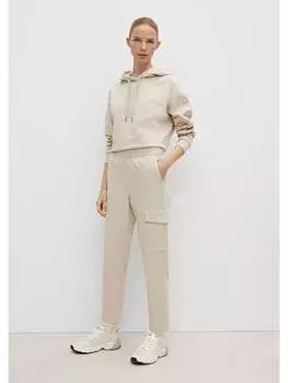 Тканевые брюки comma CI, бежевый