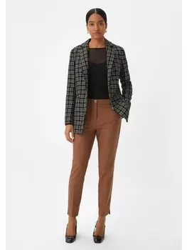 Тканевые брюки comma Hose 7/8, коричневый