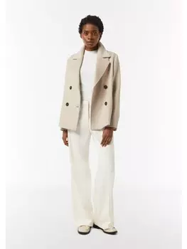 Тканевые брюки comma Hose lang, бежевый