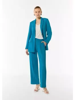 Тканевые брюки comma Hose lang, бирюзовый