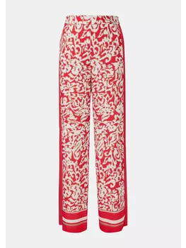 Тканевые брюки comma Hose lang, красный