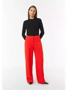 Тканевые брюки comma Hose lang, красный