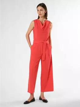 Тканевые брюки comma Jumpsuit, коралловый