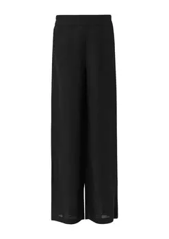 Тканевые брюки COMMA Wide leg Pants, черный