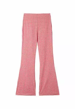 Тканевые брюки Crinkle Effect Flared Tezenis, красные
