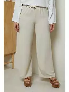 Тканевые брюки Curvy Lady, бежевый