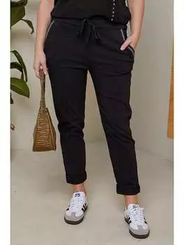 Тканевые брюки Curvy Lady, черный