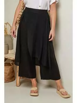 Тканевые брюки Curvy Lady, черный