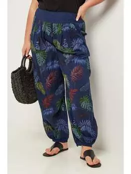 Тканевые брюки Curvy Lady, цвет dunkelblau/grn