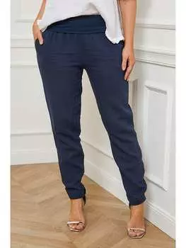 Тканевые брюки Curvy Lady, темно-синий