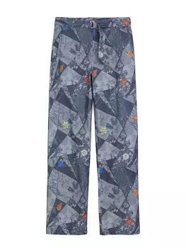 Тканевые брюки Desigual Wide leg Pants, синий