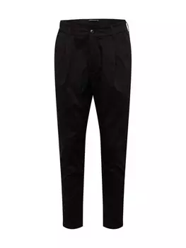 Тканевые брюки DRYKORN Regular Pleat-Front Pants CHASY, черный