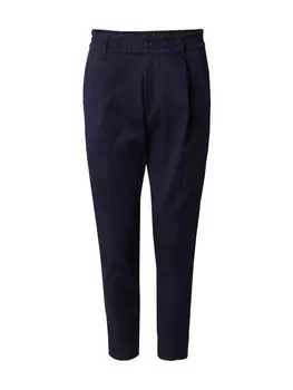 Тканевые брюки DRYKORN Regular Pleat-Front Pants CHASY, темно-синий